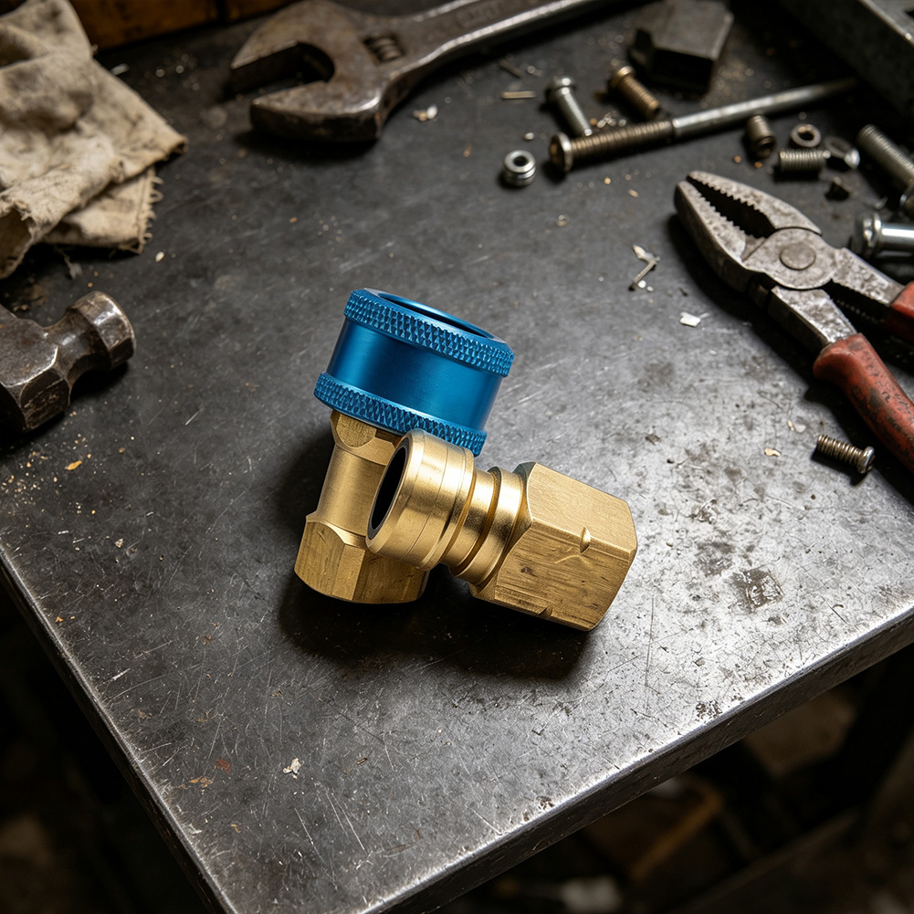 Commercial Kitchen Gas Quick Connect - Brass Quick Disconnect Gas Fitting With