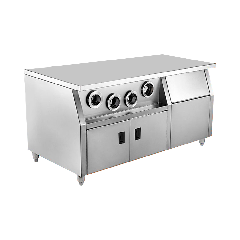 Commercial Kitchen Island On Wheels - Stainless Steel Fast Food & Restaurant