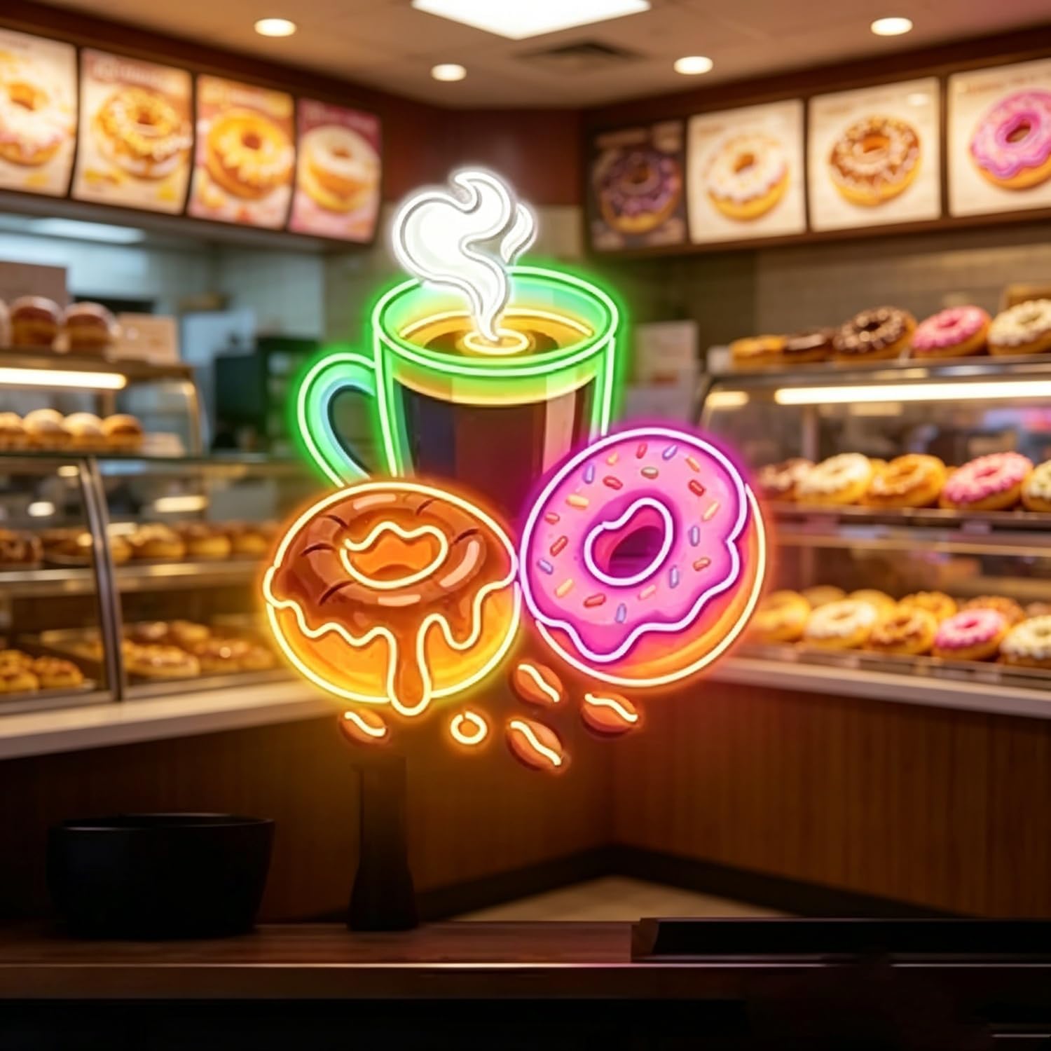 Donuts LED Neon Sign USB Power - Commercial Kitchen Store recension och pris