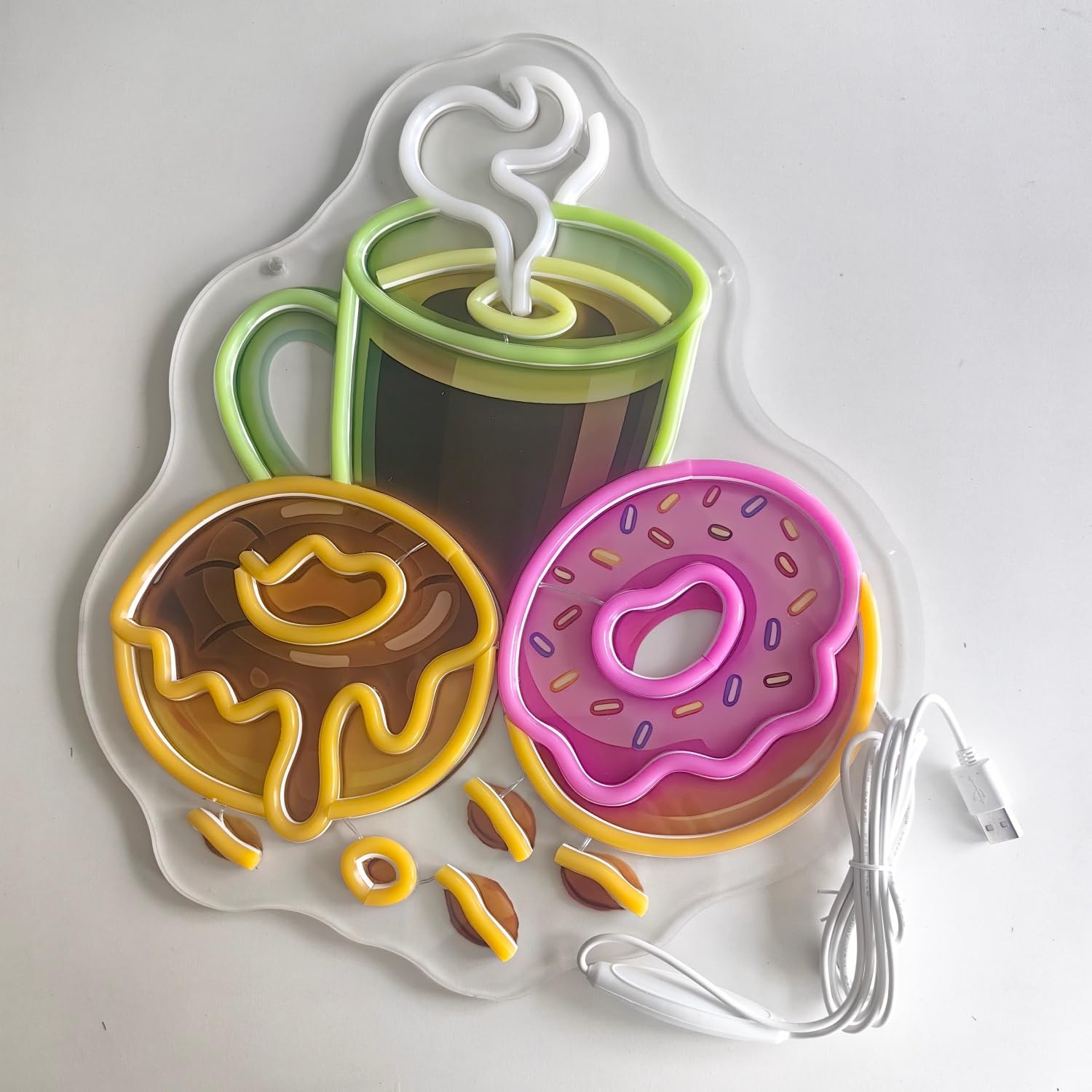 Donuts LED Neon Sign USB Power - Commercial Kitchen Store recension och pris