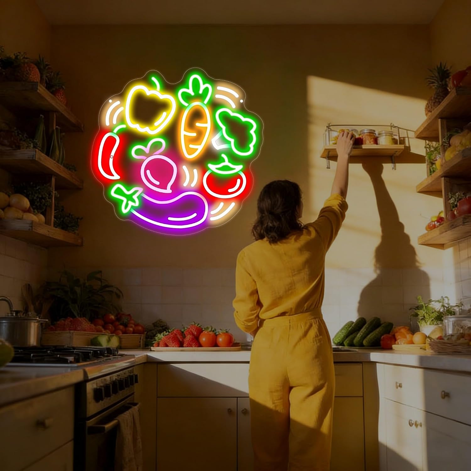 Vegetables LED Neon Sign USB N - Commercial Kitchen Store recension och pris