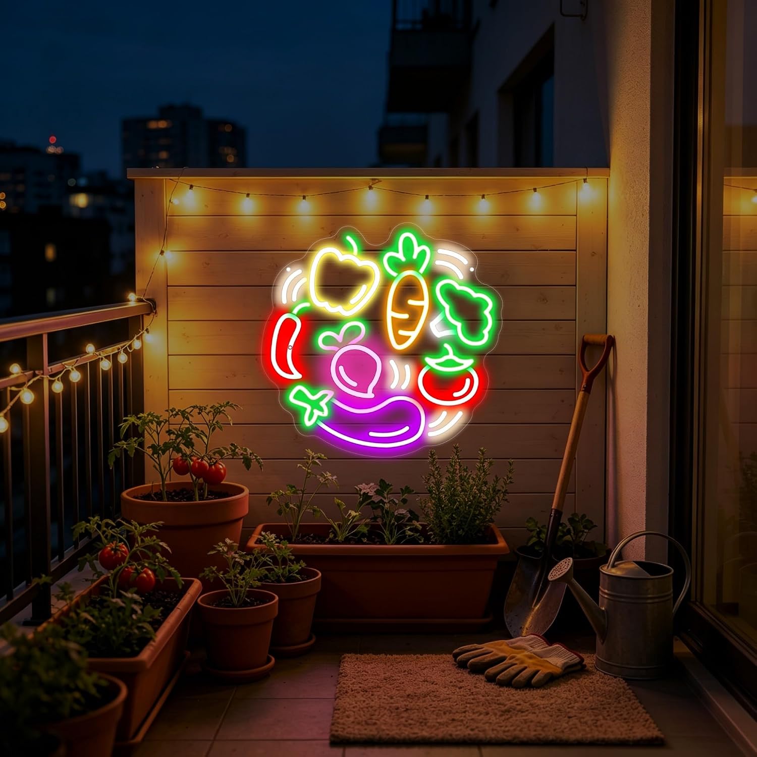 Vegetables LED Neon Sign USB N - Commercial Kitchen Store recension och pris
