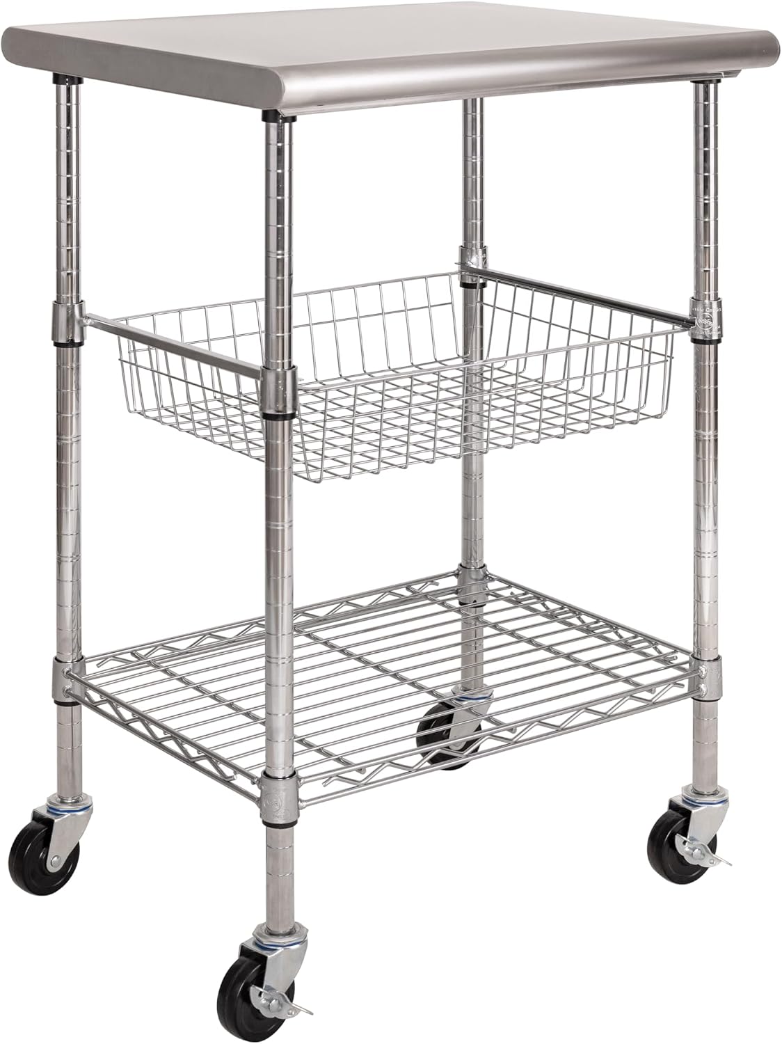 Stainless Steel Commercial Foo - Commercial Kitchen Island On Wheels recension och pris