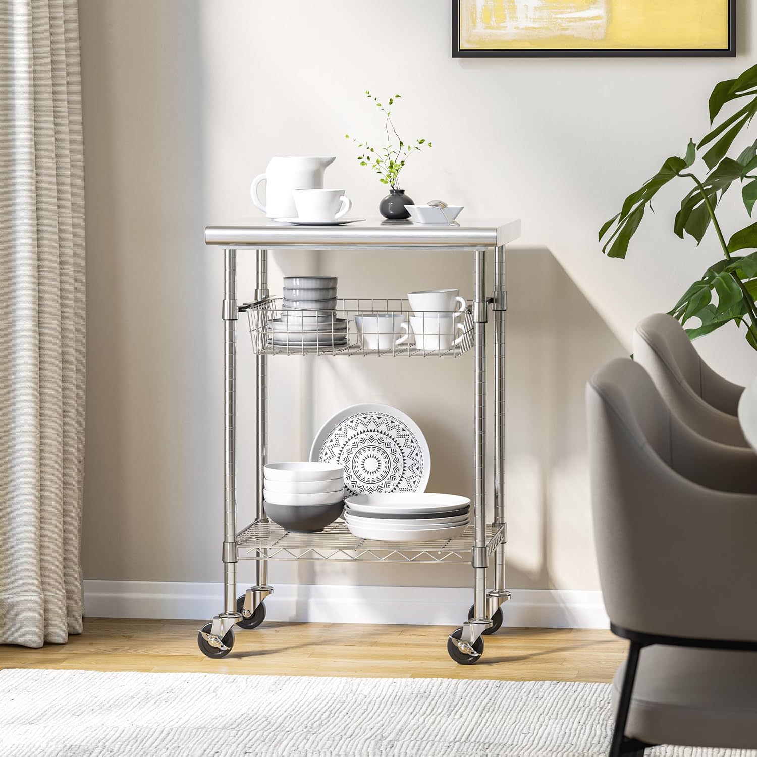 Stainless Steel Commercial Foo - Commercial Kitchen Island On Wheels recension och pris