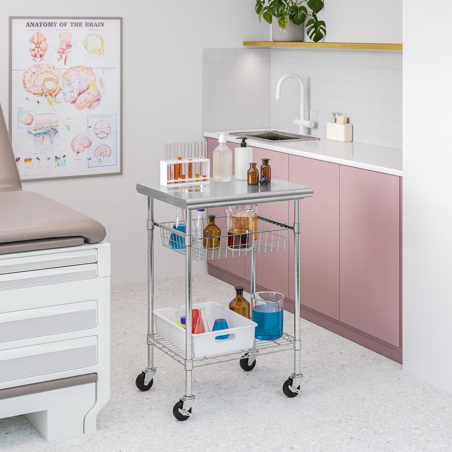 Stainless Steel Commercial Foo - Commercial Kitchen Island On Wheels recension och pris