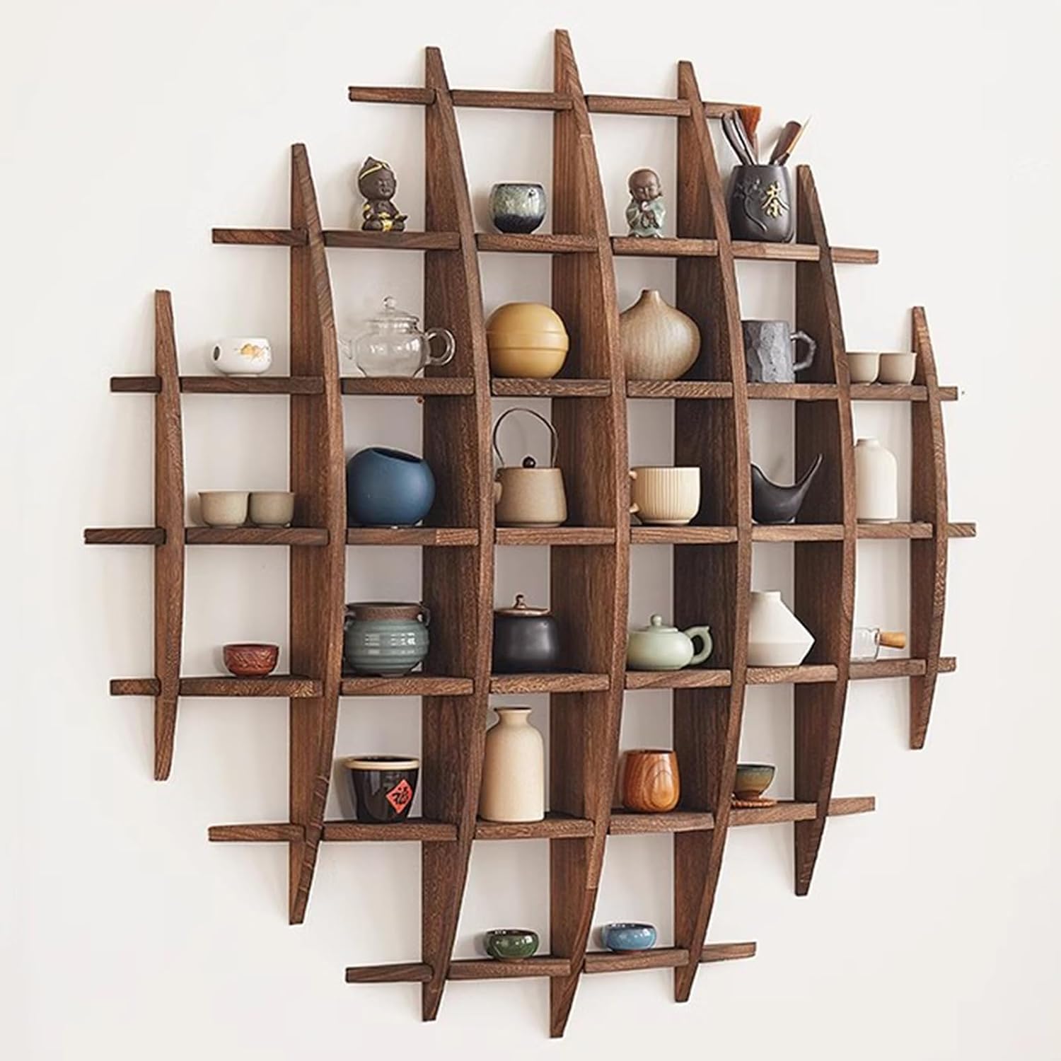 Solid Wood Chinese Tea Cup Hol - Commercial Kitchen Rack recension och pris