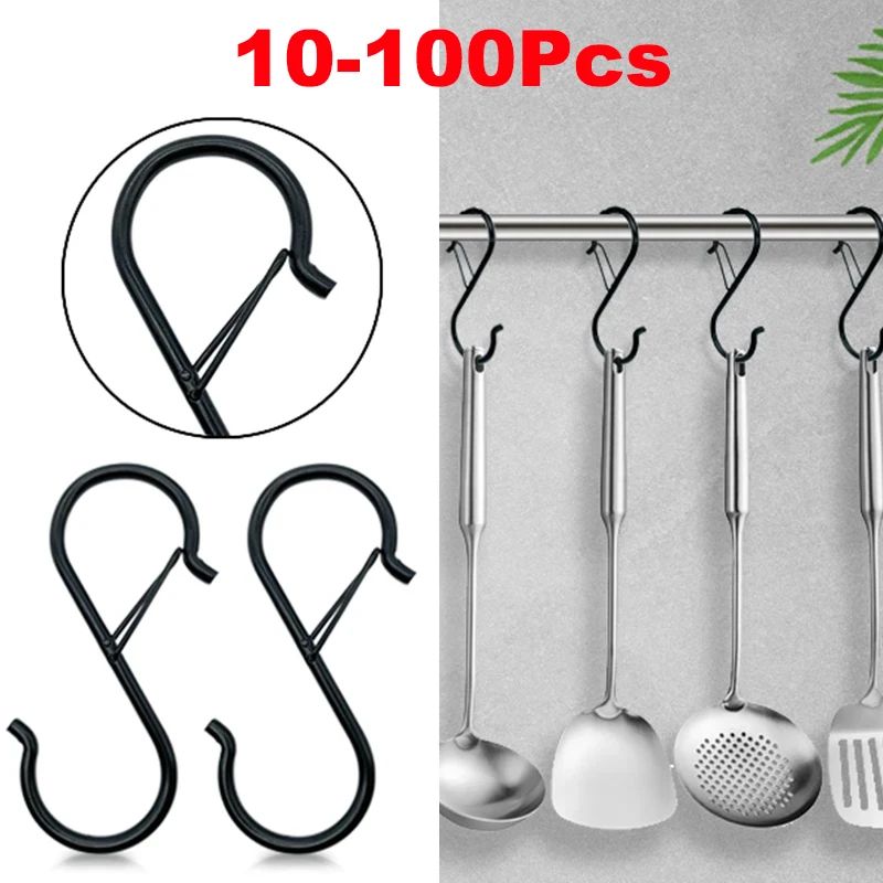 10 /100pcs Metal Hanging Hooks - Commercial Kitchen Rack recension och pris