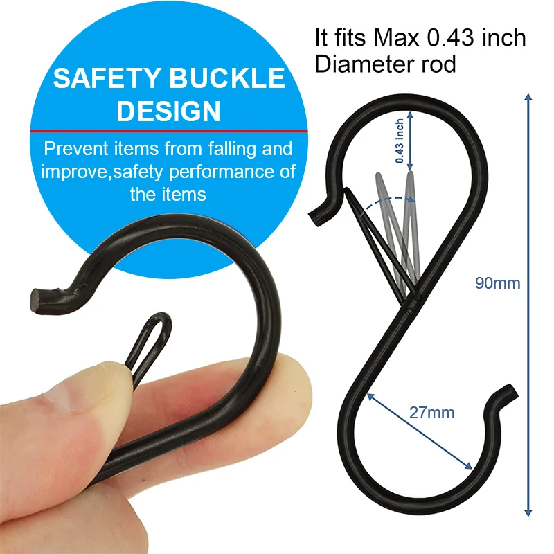 10 /100pcs Metal Hanging Hooks - Commercial Kitchen Rack recension och pris