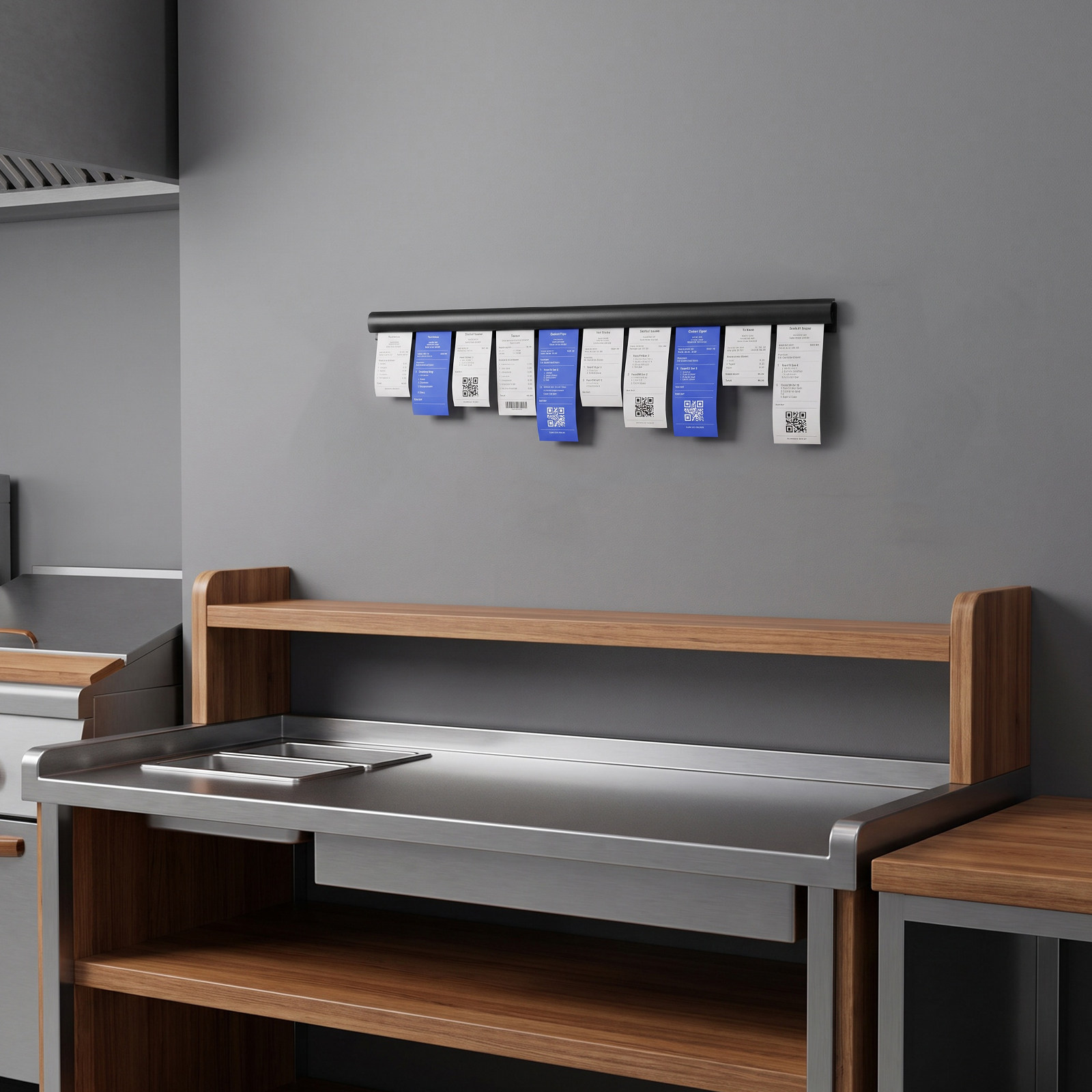 Black Restaurant Ticket Holder - Commercial Kitchen Rack recension och pris