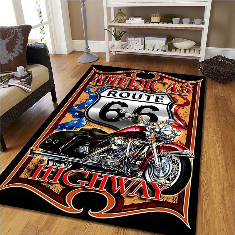 Route 66 Motorcycle Vintage Ca - Commercial Kitchen Non Slip Flooring recension och pris