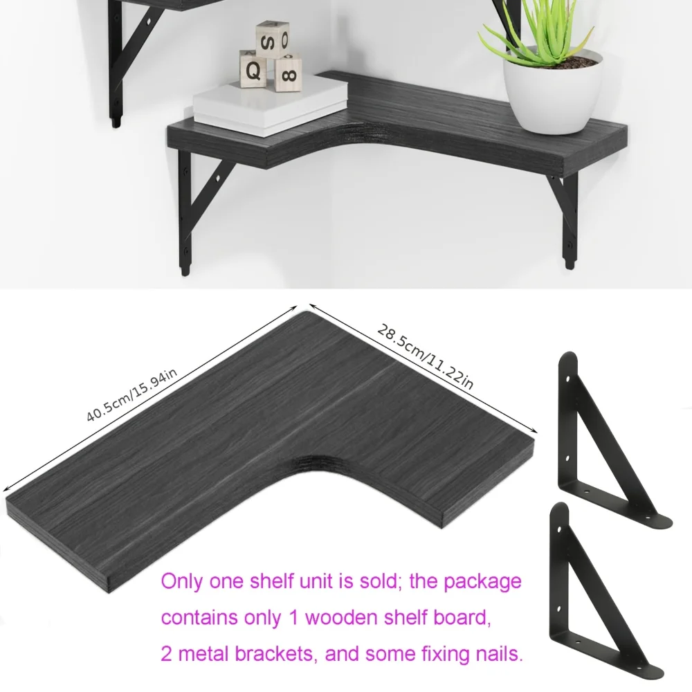 Natural Wood Grain Floating Sh - Commercial Kitchen Rack recension och pris