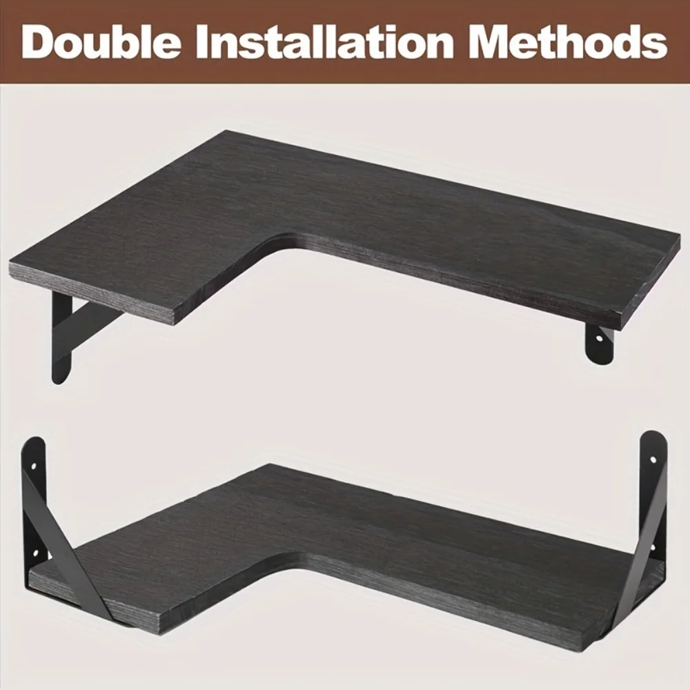 Natural Wood Grain Floating Sh - Commercial Kitchen Rack recension och pris