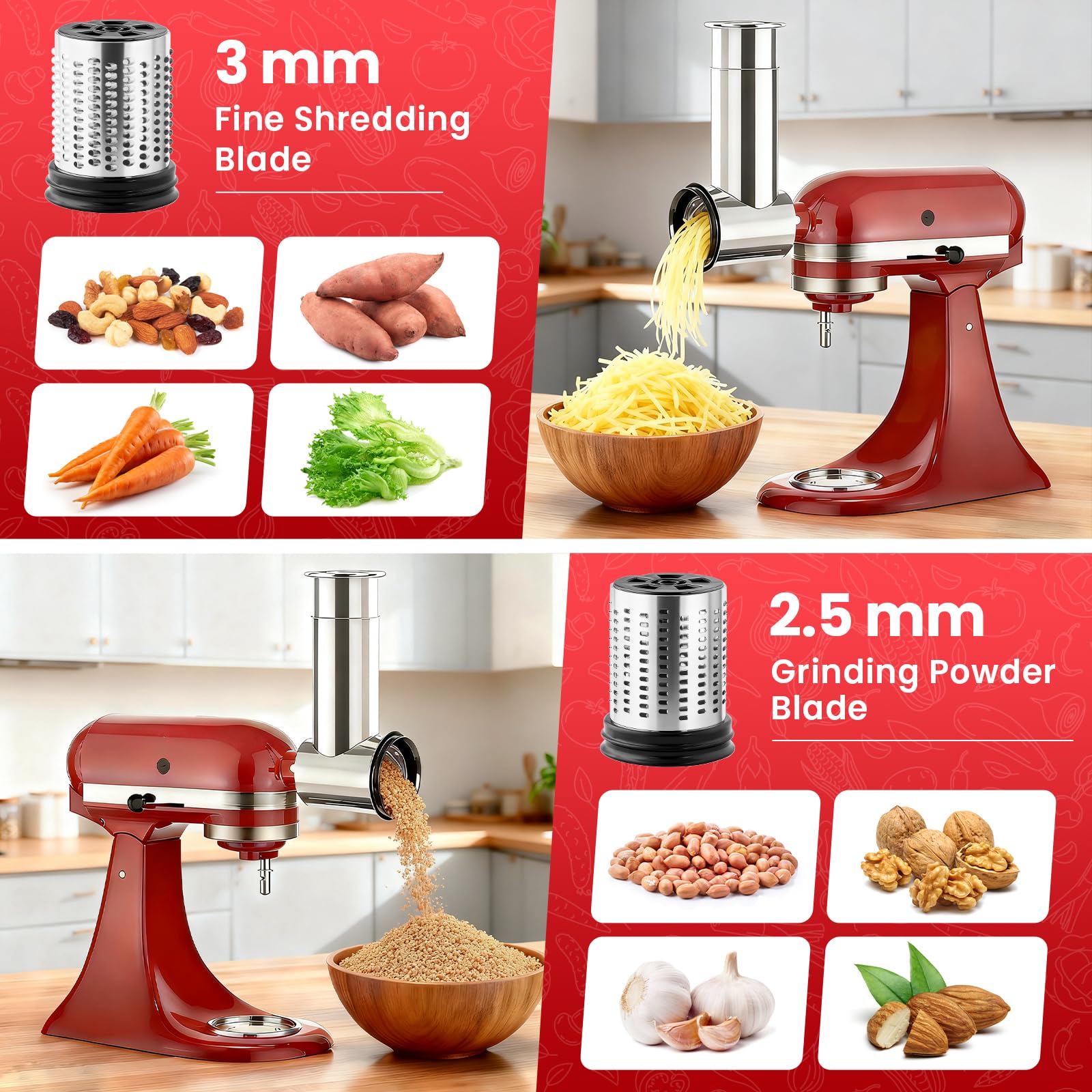 Stainless Steel Slicer Shredde - Commercial Kitchenaid recension och pris