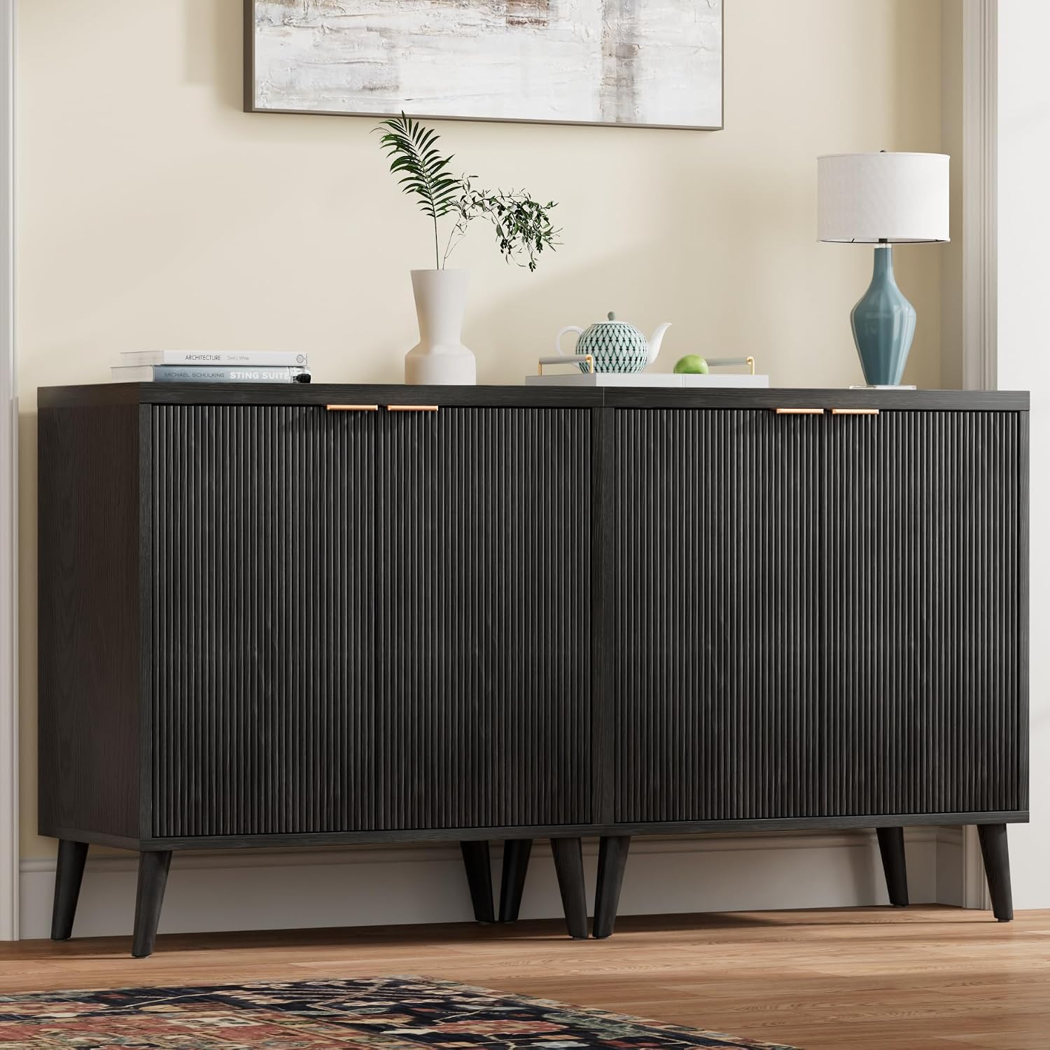 Fluted Buffet Cabinet With Sto - Commercial Kitchen Rack recension och pris