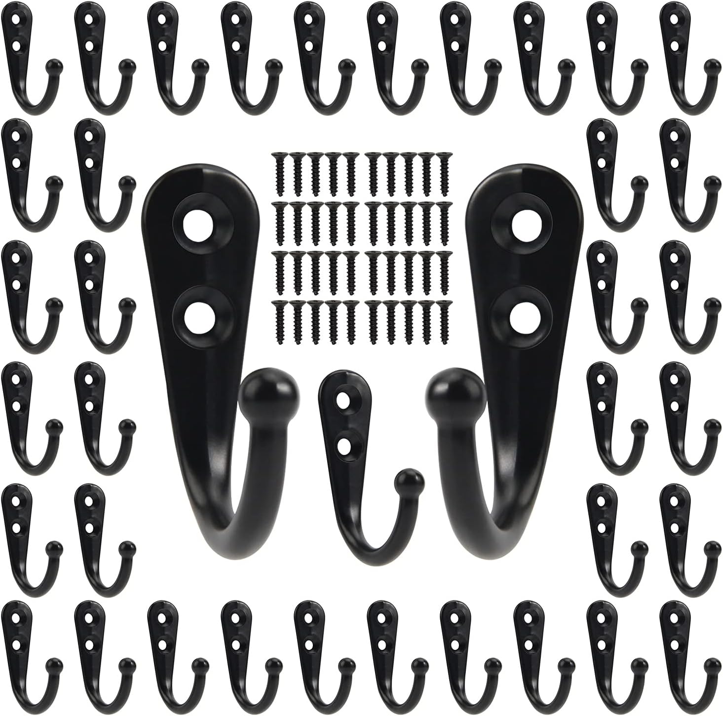 Black Metal Hooks with Screws  - Commercial Kitchen Rack recension och pris