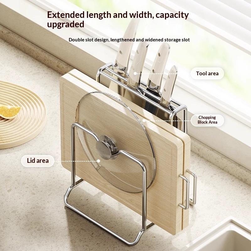 Kitchen Knife Organizer Rack W - Commercial Kitchen Knife Holder recension och pris