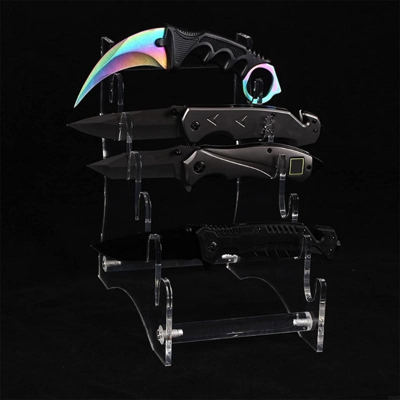 Transparent Knife Display Stan - Commercial Kitchen Knife Holder recension och pris