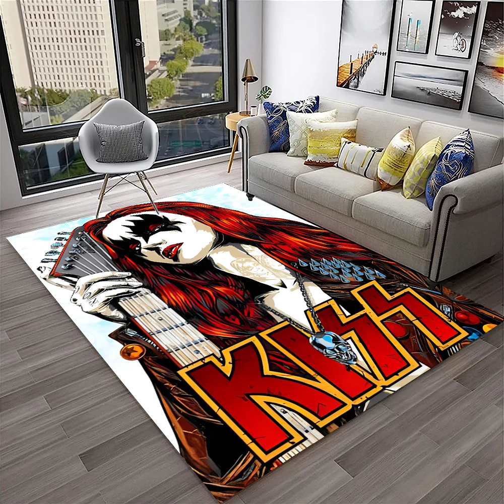 Retro KISS Rock Band Carpet Ru - Commercial Kitchen Non Slip Flooring recension och pris