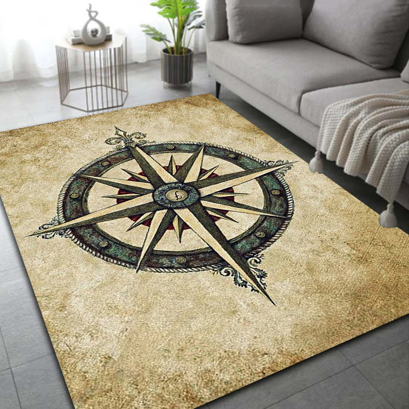 Retro Compass Map World Map Ar - Commercial Kitchen Non Slip Flooring recension och pris
