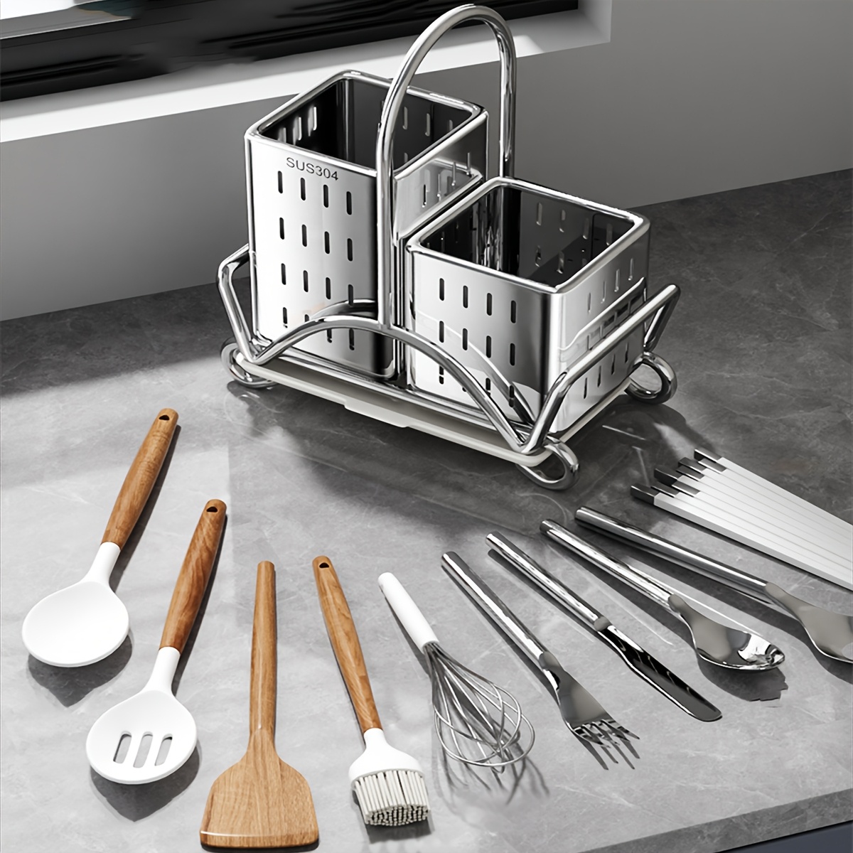 Kitchen Cutlery Organiser, Sta - Commercial Kitchen Knife Holder recension och pris