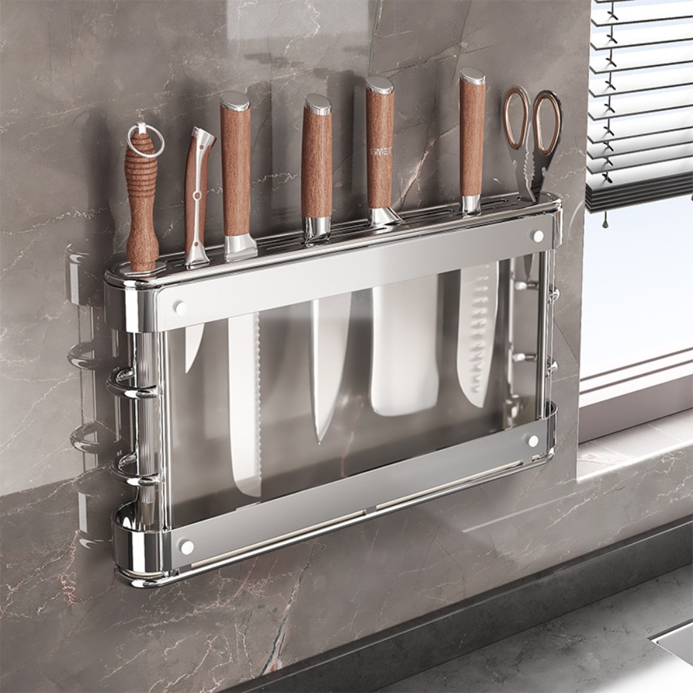 Carbon Steel Nail-Free Knife H - Commercial Kitchen Knife Holder recension och pris