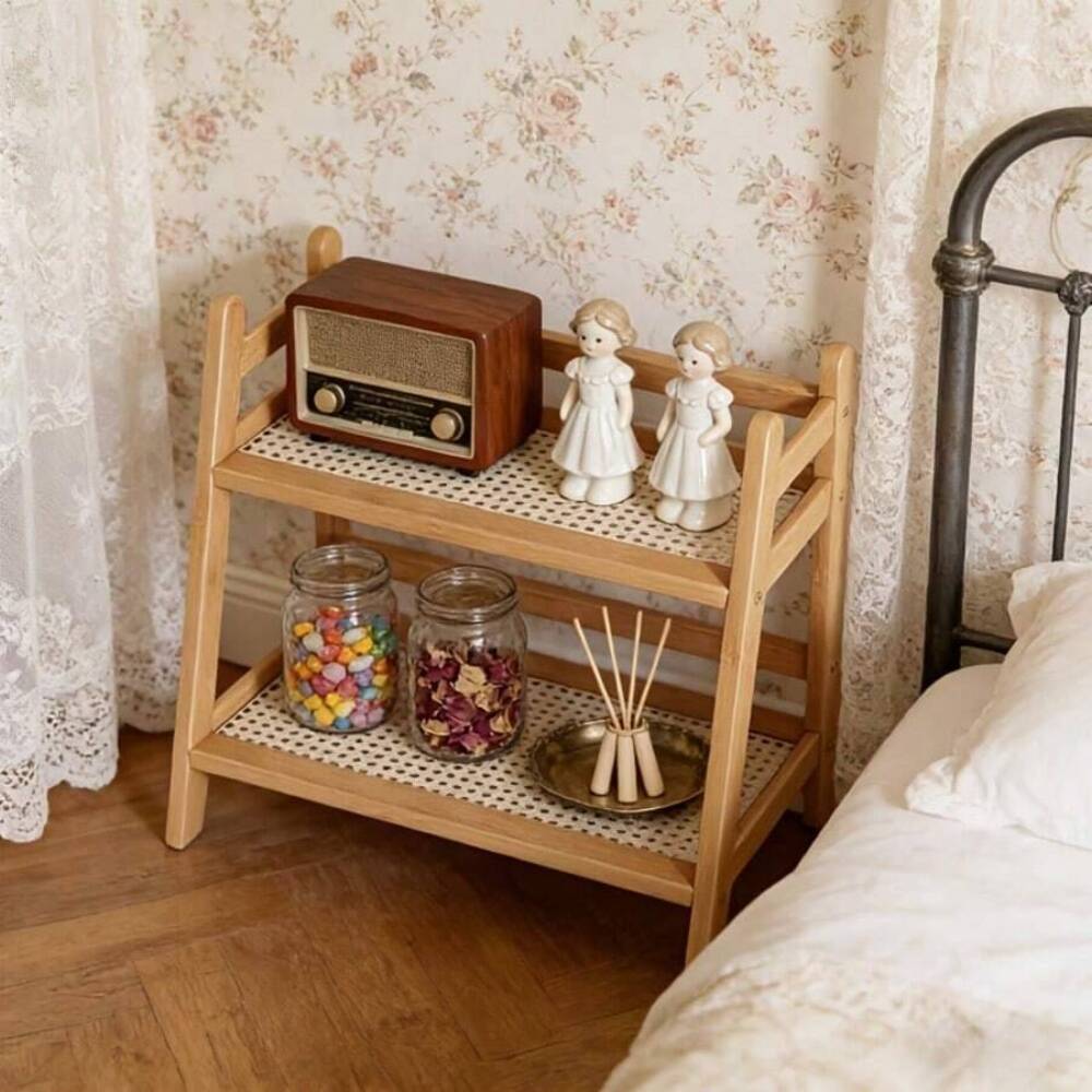 2-Tier Bamboo Countertop Stora - Commercial Kitchen Rack recension och pris
