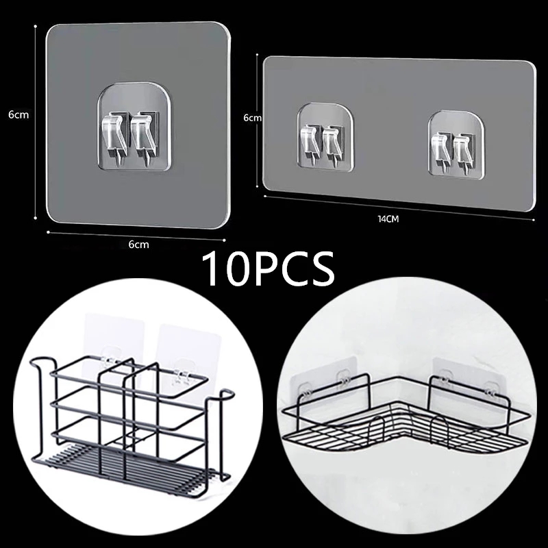10PCS Transparent Hanging Shel - Commercial Kitchen Rack recension och pris