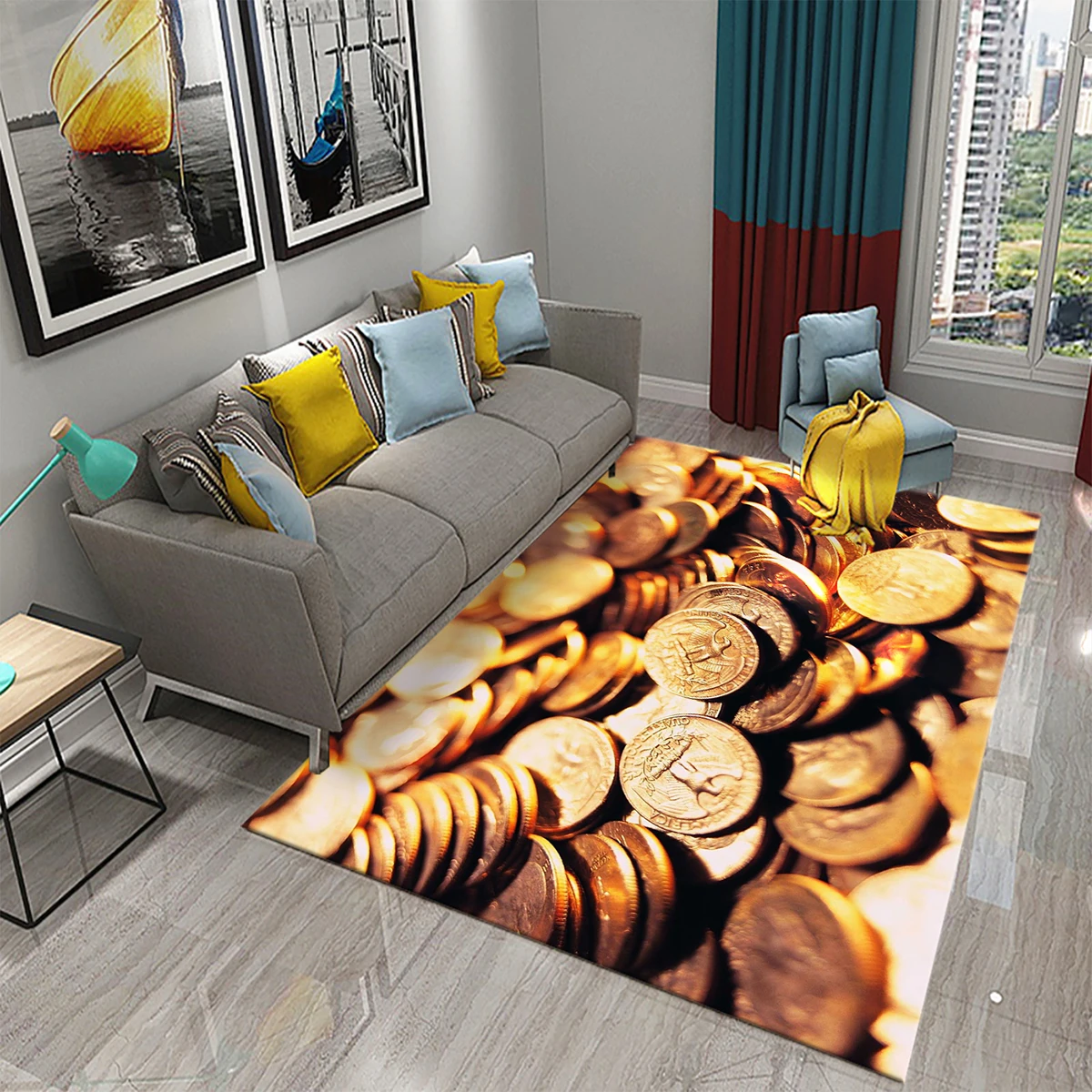 Dollar Money Pattern Carpet Ha - Commercial Kitchen Non Slip Flooring recension och pris