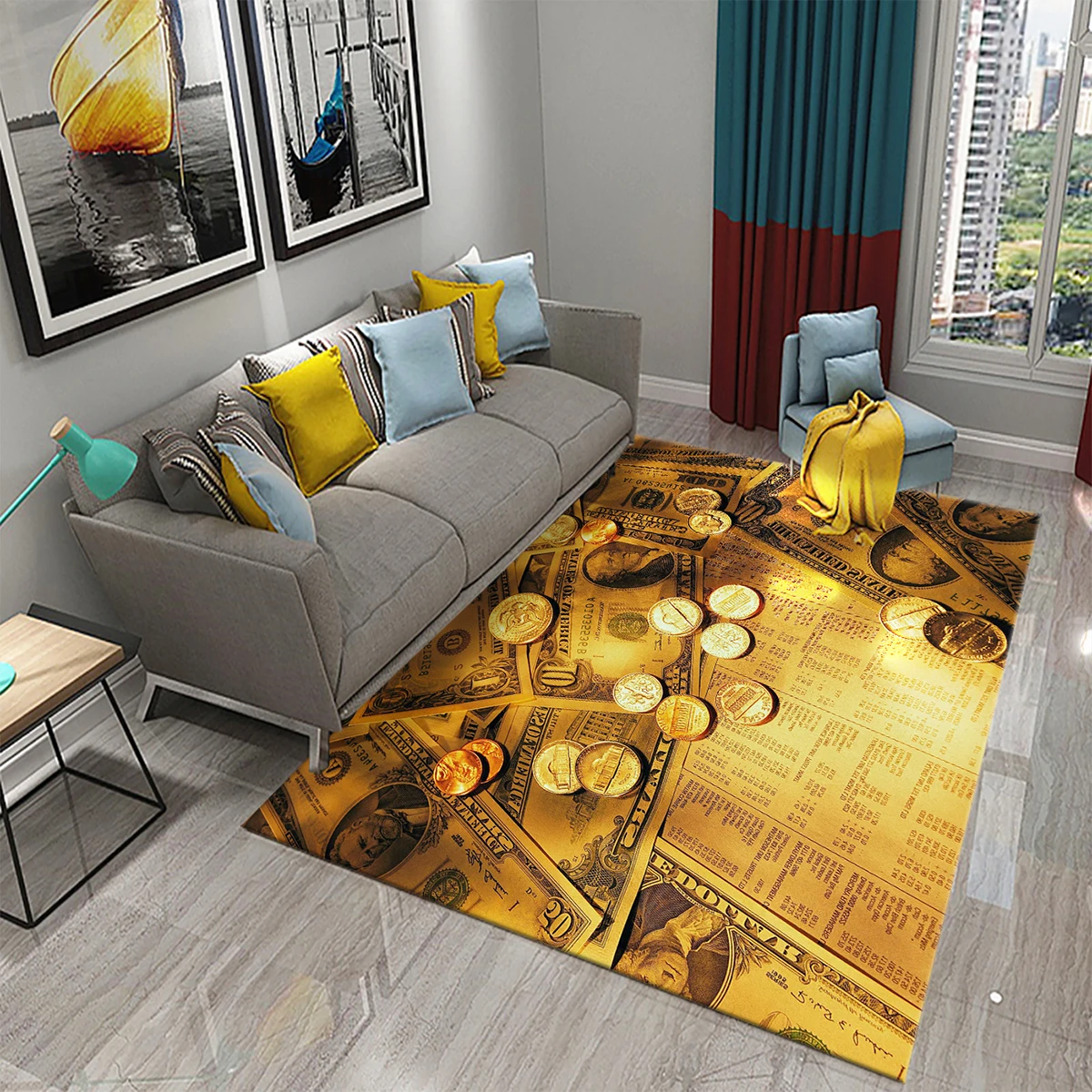 Dollar Money Pattern Carpet Ha - Commercial Kitchen Non Slip Flooring recension och pris