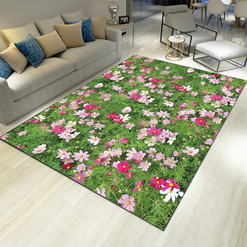 Landscape Floral Print Carpet  - Commercial Kitchen Non Slip Flooring recension och pris