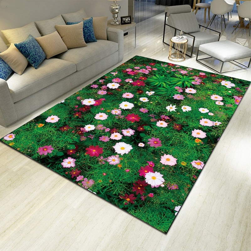 Landscape Floral Print Carpet  - Commercial Kitchen Non Slip Flooring recension och pris