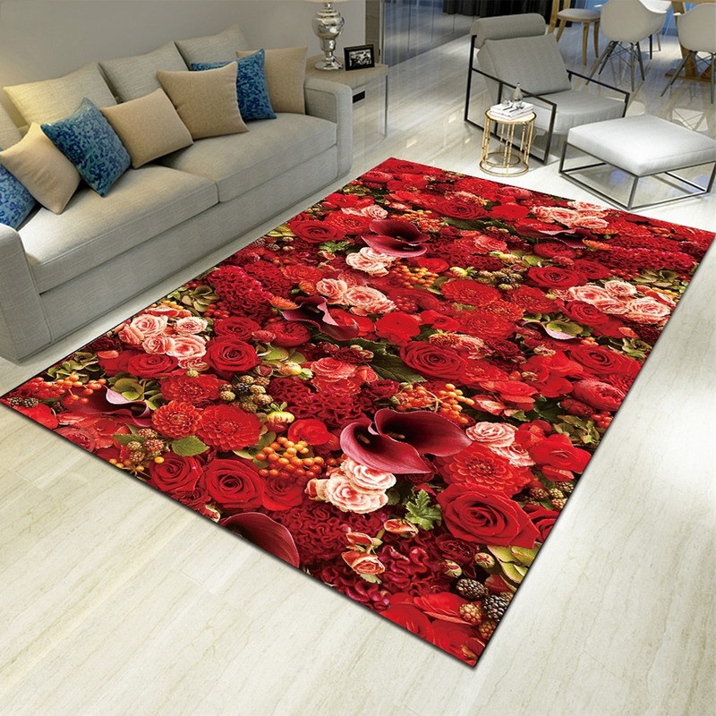 Landscape Floral Print Carpet  - Commercial Kitchen Non Slip Flooring recension och pris