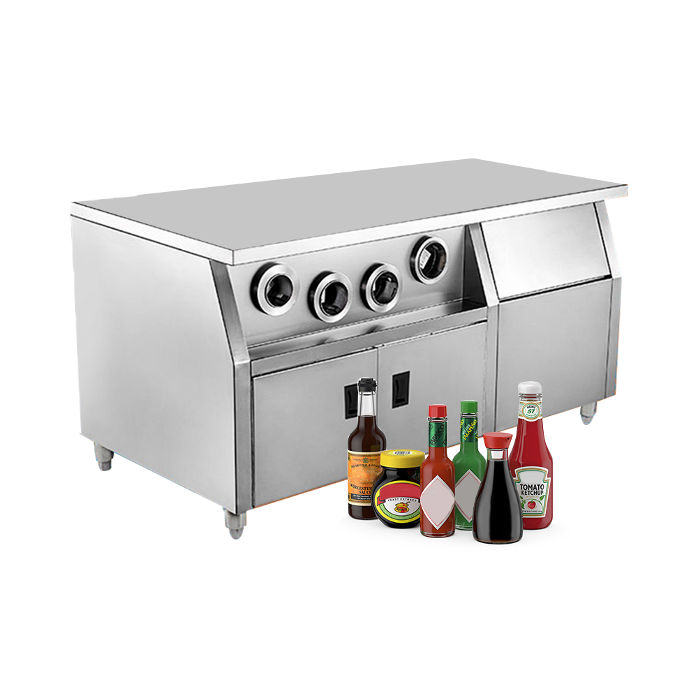 Stainless Steel Fast Food & Re - Commercial Kitchen Island On Wheels recension och pris
