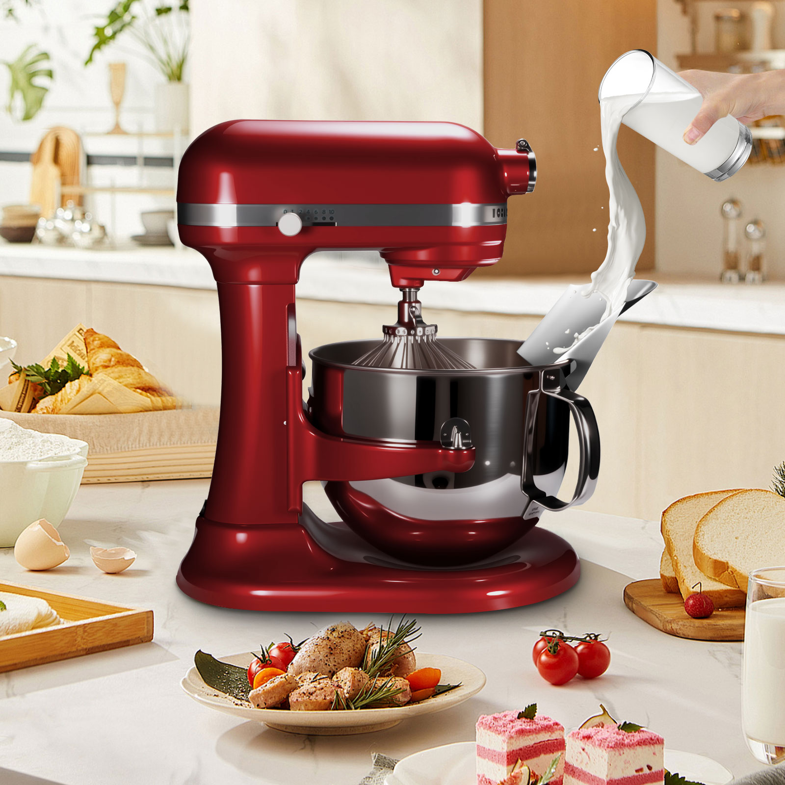 1pc Stainless Steel Tipping Gu - Commercial Kitchenaid recension och pris