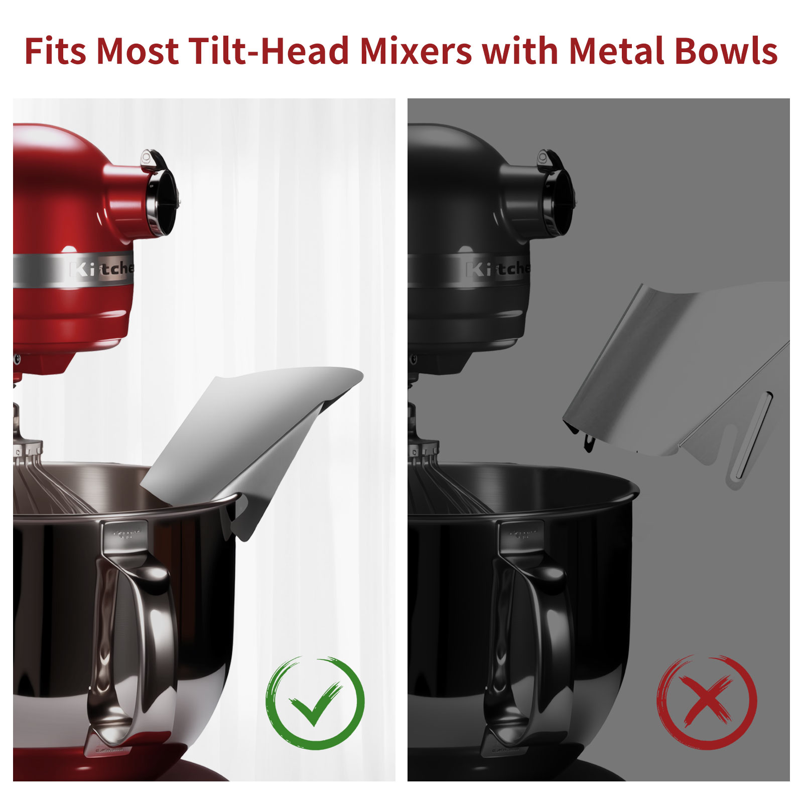 1pc Stainless Steel Tipping Gu - Commercial Kitchenaid recension och pris