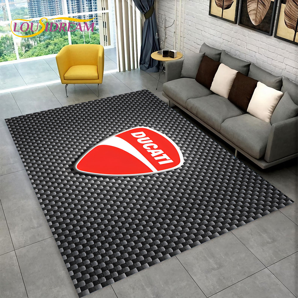 3D D-Ducati Pattern Area Rug L - Commercial Kitchen Non Slip Flooring recension och pris