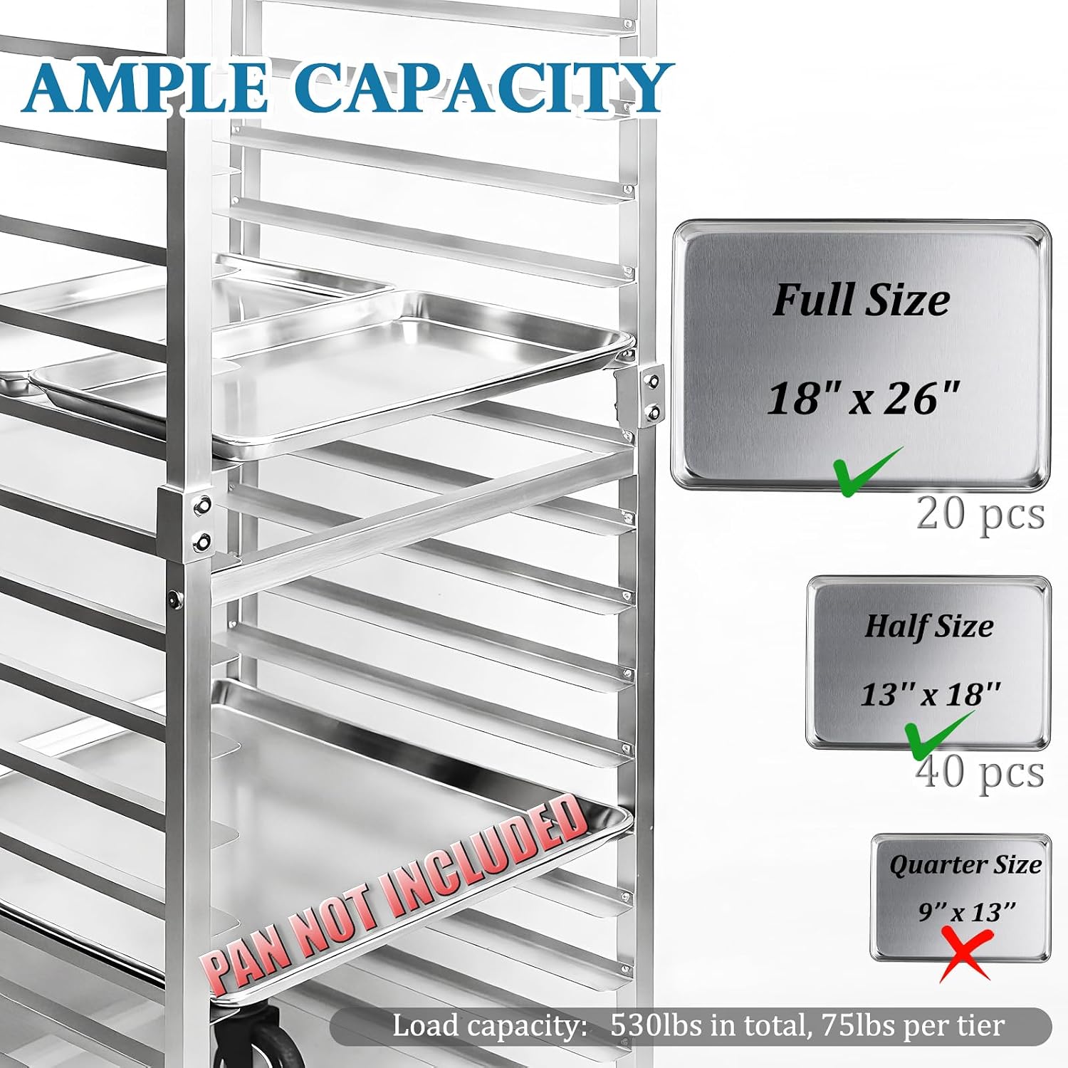 Commercial 20 Tier Stainless S - Commercial Kitchen Rack recension och pris