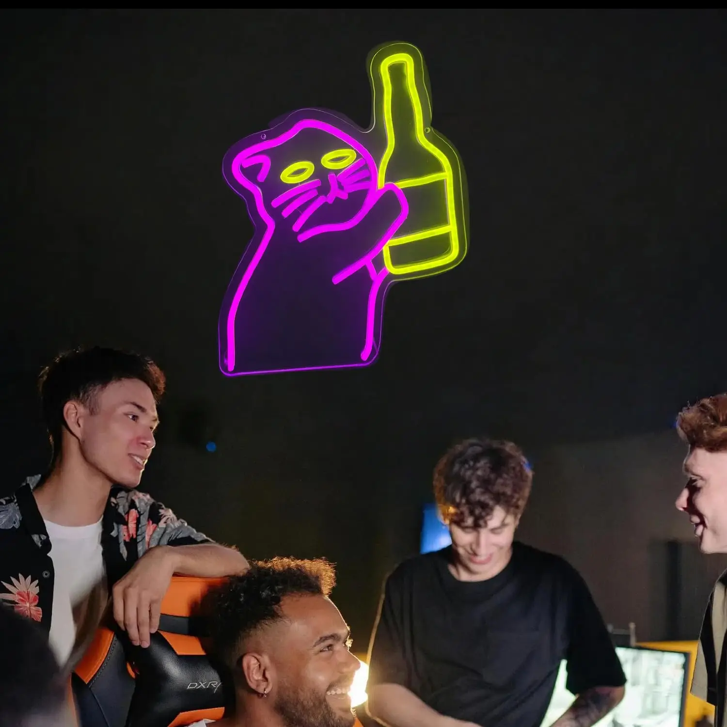 Cat Bottle Neon Sign for Funny - Commercial Kitchen Store recension och pris