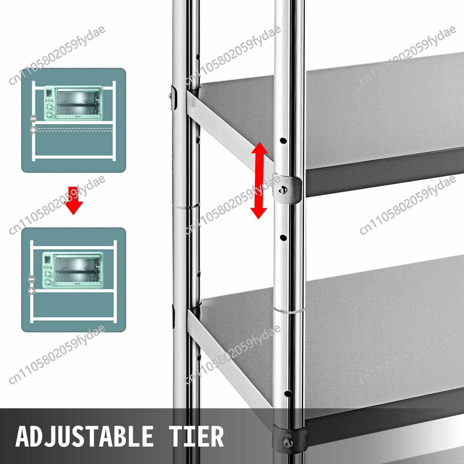 For 4-Tier Stainless Steel Com - Commercial Kitchen Store recension och pris